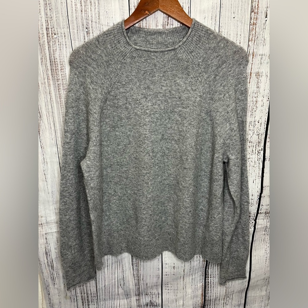 J. Crew Heather Gray Crewneck Sweater